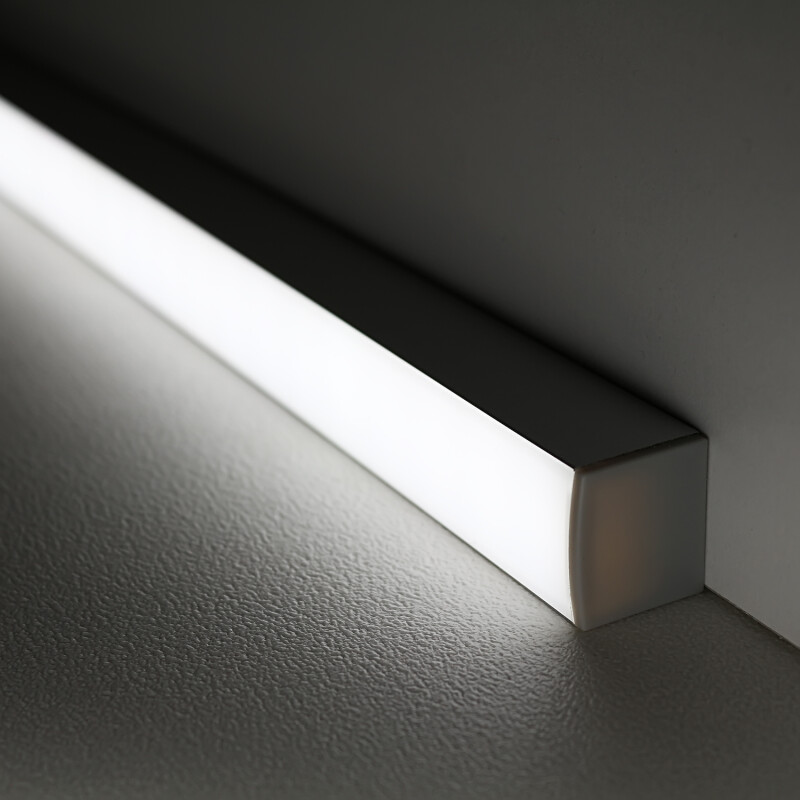 LED-Leiste Connect Pro mit Double-Line COB LED Streifen – BAUSATZ – diffus dimmbar – tageslichtweiß 6300 K – CRI91 24V DC 180° – 600x LED Chips 24,5 W – 2253 lm/m