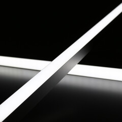 LED-Leiste Connect Pro mit Double-Line COB LED Streifen – BAUSATZ – diffus dimmbar – tageslichtweiß 6300 K – CRI91 24V DC 180° – 600x LED Chips 24,5 W – 2253 lm/m