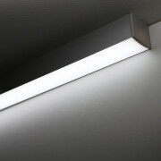 LED-Leiste Connect Pro mit Double-Line COB LED Streifen – BAUSATZ – diffus dimmbar – tageslichtweiß 6300 K – CRI91 24V DC 180° – 600x LED Chips 24,5 W – 2253 lm/m