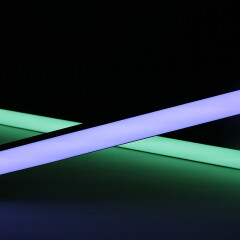 Triple Line RGBW LED-Leiste Connect Pro – BAUSATZ – diffus – 70x mehrfarbige 5050 RGB LEDs & 140x weiße 2835 CRI90+ LEDs je Meter – 120° 24V DC