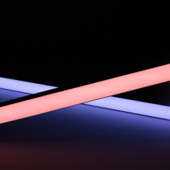 Triple Line RGBW LED-Leiste Connect Pro – BAUSATZ – diffus – 70x mehrfarbige 5050 RGB LEDs & 140x weiße 2835 CRI90+ LEDs je Meter – 120° 24V DC