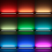 Triple Line RGBW LED-Leiste Connect Pro – BAUSATZ – diffus – 70x mehrfarbige 5050 RGB LEDs & 140x weiße 2835 CRI90+ LEDs je Meter – 120° 24V DC