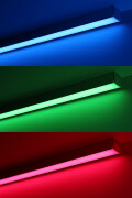 Triple Line RGBW LED-Leiste Connect Pro – BAUSATZ – diffus – 70x mehrfarbige 5050 RGB LEDs & 140x weiße 2835 CRI90+ LEDs je Meter – 120° 24V DC