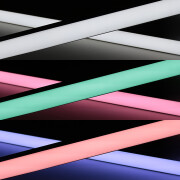 Triple Line RGBW LED-Leiste Connect Pro – BAUSATZ – diffus – 70x mehrfarbige 5050 RGB LEDs & 140x weiße 2835 CRI90+ LEDs je Meter – 120° 24V DC