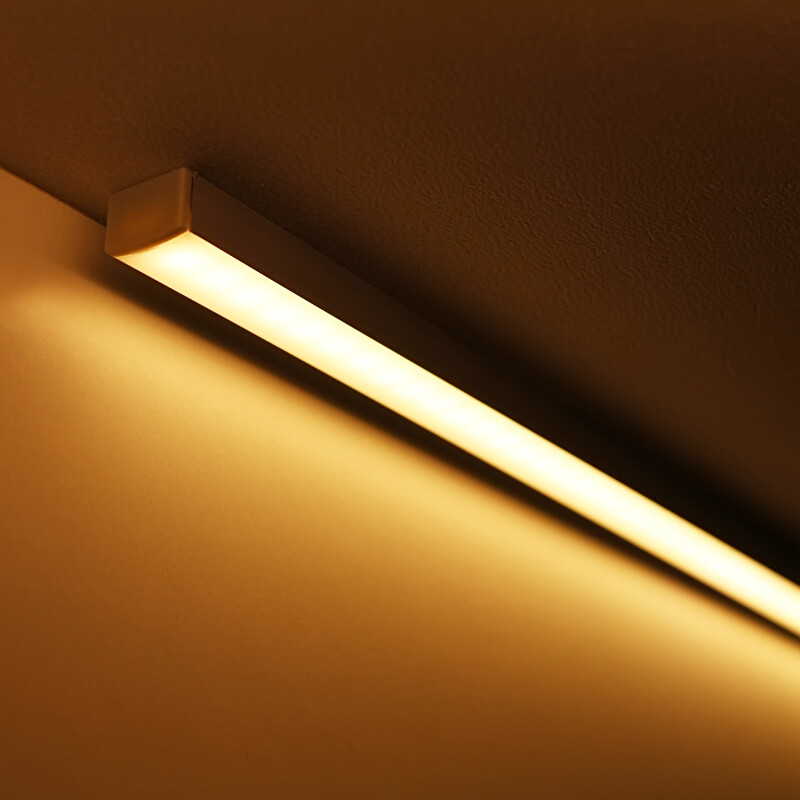 LED-Leiste Connect-Line – BAUSATZ – diffus mit High Performance LED-Streifen 240 × 2835 LEDs 19 W/m 2878 lm/m – warmweiß 2700 K