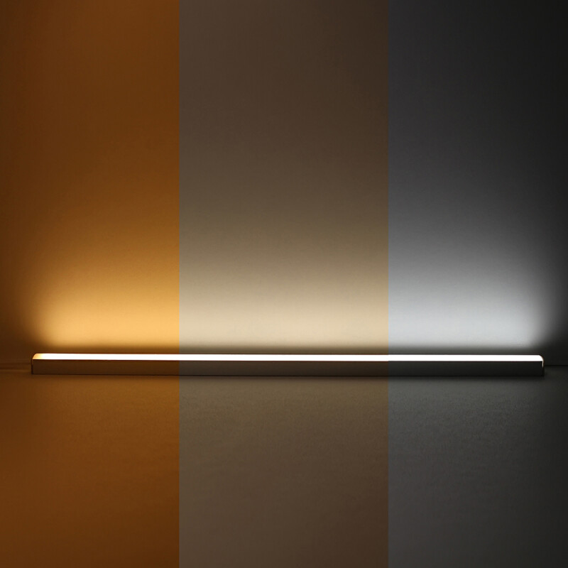 High CRI CCT LED-Leiste Connect-Line dimmbar diffus – BAUSATZ – 240 LEDs 2 × 17Watt je Meter – einstellbare Farbtemperatur 2700 K-6500 K – CRI 95+ 24V DC 120°