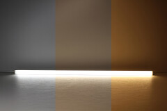 High CRI CCT LED-Leiste Connect-Line dimmbar diffus – BAUSATZ – 240 LEDs 2 × 17Watt je Meter – einstellbare Farbtemperatur 2700 K-6500 K – CRI 95+ 24V DC 120°