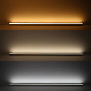 High CRI CCT LED-Leiste Connect-Line dimmbar diffus – BAUSATZ – 240 LEDs 2 × 17Watt je Meter – einstellbare Farbtemperatur 2700 K-6500 K – CRI 95+ 24V DC 120°