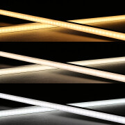 High CRI CCT LED-Leiste Connect-Line dimmbar diffus – BAUSATZ – 240 LEDs 2 × 17Watt je Meter – einstellbare Farbtemperatur 2700 K-6500 K – CRI 95+ 24V DC 120°