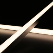 230V COB LED-Leiste "Connect Pro" | diffus dimmbar | mit Double-Line COB LED Streifen IP65 neutralweiß 4000K CRI92 | BAUSATZ nach Maß in Länge 197 cm | 1872x COB LEDs | 3788 Lumen | 42,78 Watt |