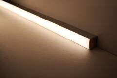 230V COB LED-Leiste "Connect Pro" | diffus dimmbar | mit Double-Line COB LED Streifen IP65 neutralweiß 4000K CRI92 | BAUSATZ nach Maß in Länge 342 cm | 3264x COB LEDs | 6606 Lumen | 74,6 Watt |