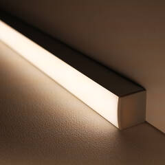 230V COB LED-Leiste "Connect Pro" | diffus dimmbar | mit Double-Line COB LED Streifen IP65 neutralweiß 4000K CRI92 | BAUSATZ nach Maß in Länge 377 cm | 3600x COB LEDs | 7286 Lumen | 82,28 Watt |