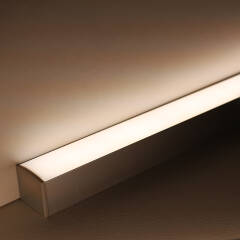 230V COB LED-Leiste "Connect Pro" | diffus dimmbar | mit Double-Line COB LED Streifen IP65 neutralweiß 4000K CRI92 | BAUSATZ nach Maß in Länge 1997 cm | 19152x COB LEDs | 38759 Lumen | 437,7 Watt |