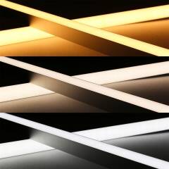 Twin Line CCT LED Leiste "Connect Pro" | diffus | Farbtemperatur einstellbar zwischen 2700K-6700K | CRI 90+ 24VDC 120° | BAUSATZ nach Maß in Länge 23 cm | 64x 2835 LEDs |  2x 2,8 Watt