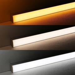 Twin Line CCT LED Leiste "Connect Pro" | diffus | Farbtemperatur einstellbar zwischen 2700K-6700K | CRI 90+ 24VDC 120° | BAUSATZ nach Maß in Länge 23 cm | 64x 2835 LEDs |  2x 2,8 Watt
