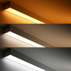 Twin Line CCT LED Leiste "Connect Pro" | diffus | Farbtemperatur einstellbar zwischen 2700K-6700K | CRI 90+ 24VDC 120° | BAUSATZ nach Maß in Länge 23 cm | 64x 2835 LEDs |  2x 2,8 Watt