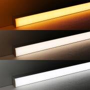 Twin Line CCT LED Leiste "Connect Pro" | diffus | Farbtemperatur einstellbar zwischen 2700K-6700K | CRI 90+ 24VDC 120° | BAUSATZ nach Maß in Länge 23 cm | 64x 2835 LEDs |  2x 2,8 Watt