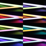 Triple Line RGBWW LED Leiste "Connect Pro" | diffus | 120° 24V DC | BAUSATZ nach Maß in Länge 23 cm | 14x RGB LEDs & 28x warmweiße LEDs | 7 Watt gesamt |