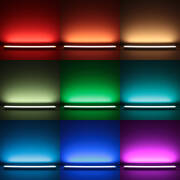 Triple Line RGBWW LED Leiste "Connect Pro" | diffus | 120° 24V DC | BAUSATZ nach Maß in Länge 23 cm | 14x RGB LEDs & 28x warmweiße LEDs | 7 Watt gesamt |