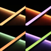 Triple Line RGBWW LED Leiste "Connect Pro" | diffus | 120° 24V DC | BAUSATZ nach Maß in Länge 23 cm | 14x RGB LEDs & 28x warmweiße LEDs | 7 Watt gesamt |