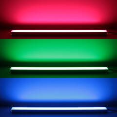 Triple Line RGB+CCT LED Leiste "Connect Pro" | diffus | 120° 24V DC | BAUSATZ nach Maß in Länge 23 cm | 14x RGB LEDs & 56x CCT LEDs | 11 Watt gesamt |
