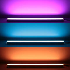 Triple Line RGB+CCT LED Leiste "Connect Pro" | diffus | 120° 24V DC | BAUSATZ nach Maß in Länge 23 cm | 14x RGB LEDs & 56x CCT LEDs | 11 Watt gesamt |