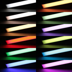 Triple Line RGB+CCT LED Leiste "Connect Pro" | diffus | 120° 24V DC | BAUSATZ nach Maß in Länge 23 cm | 14x RGB LEDs & 56x CCT LEDs | 11 Watt gesamt |