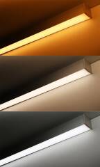 Triple Line RGB+CCT LED Leiste "Connect Pro" | diffus | 120° 24V DC | BAUSATZ nach Maß in Länge 23 cm | 14x RGB LEDs & 56x CCT LEDs | 11 Watt gesamt |