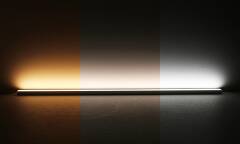 COB RGB+CCT LED-Leiste "Connect-Line" | diffus | RGB mehrfarbig, weiß und warmweiß einstellbar | 180° 24V DC CRI 95RA | BAUSATZ nach Maß in Länge 440,5 cm | 3675x COB LEDs | 5504 Lumen gesamt | 81,5 Watt gesamt |