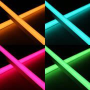 COB RGB+CCT LED-Leiste "Connect-Line" | diffus | RGB mehrfarbig, weiß und warmweiß einstellbar | 180° 24V DC CRI 95RA | BAUSATZ nach Maß in Länge 440,5 cm | 3675x COB LEDs | 5504 Lumen gesamt | 81,5 Watt gesamt |