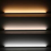 COB RGB+CCT LED-Leiste "Connect-Line" | diffus | RGB mehrfarbig, weiß und warmweiß einstellbar | 180° 24V DC CRI 95RA | BAUSATZ nach Maß in Länge 440,5 cm | 3675x COB LEDs | 5504 Lumen gesamt | 81,5 Watt gesamt |