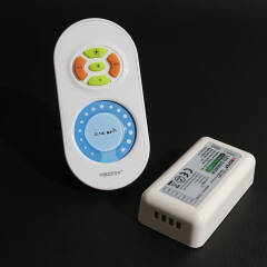 Komplett Set COB LED Lichtleiste Slim-Line diffus warmweiß | mit 24V Netzteil, Dimmer & Fernbedienung | Fertigung nach Maß in Länge 20 cm | 95x COB LEDs | 211 Lumen | 2,25 Watt |