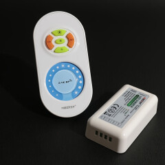 Komplett Set COB LED Lichtleiste Slim-Line diffus warmweiß | mit 24V Netzteil, Dimmer & Fernbedienung | Fertigung nach Maß in Länge 40 cm | 201x COB LEDs | 446 Lumen | 4,76 Watt |