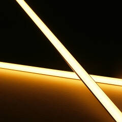 COB LED-Leiste "Out-Line IP54" wasserdicht | diffus dimmbar | warmweiß 2700K | CRI92 24VDC 180° | Maßanfertigung in Länge 149 cm | 776x COB LEDs | 1724 Lumen | 18,4 Watt |