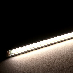 COB LED-Leiste Einbau wasserdicht "Wet-Line IP54" | transparent dimmbar | neutralweiß 4000K | CRI92 24VDC 180° | Maßanfertigung in Länge 178 cm | 929x COB LEDs | 2169 Lumen | 22,42 Watt |