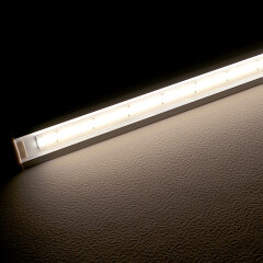 COB LED-Leiste Einbau wasserdicht "Wet-Line IP54" | transparent dimmbar | neutralweiß 4000K | CRI92 24VDC 180° | Maßanfertigung in Länge 178 cm | 929x COB LEDs | 2169 Lumen | 22,42 Watt |