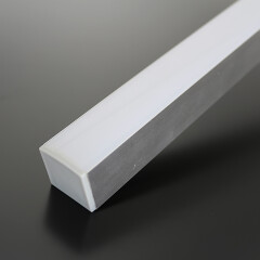 3 m LED-Leiste mit Double-Line COB LED-Streifen – BAUSATZ in Länge 3 Meter ( 300cm ) – warmweiß 3000 K – CRI92 24V DC 180°