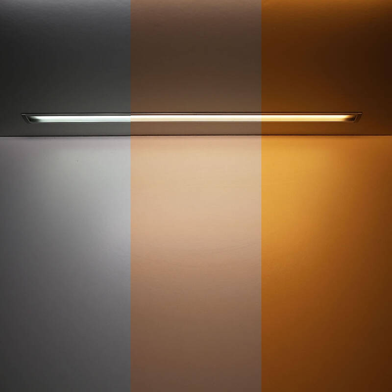 High CRI CCT LED Einbauleuchte "Connect" dimmbar diffus | einstellbare Farbtemperatur 2700K-6500K | CRI 95+ 24VDC 120° | Maßanfertigung in Länge 178cm | 210x kaltweiße 2835 LEDs 2608 Lumen 29,8 Watt | 210x warmweiße 2835 LEDs 2363 Lumen 29,8 Watt |
