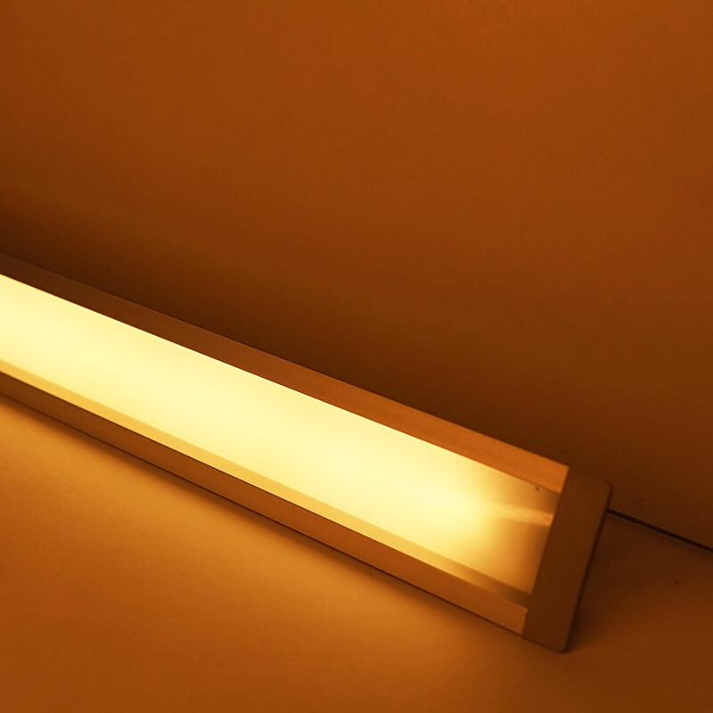 LED-Einbauleuchten Bausatz Set Connect diffus mit High Performance LED-Streifen 240 × 2835 LEDs 19 W/m 2878 lm/m – warmweiß 2700 K