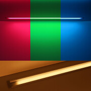 RGBWW LED Einbauleuchten Bausatz Set Connect – diffus – 56x Farbwechsel 5050 RGB LEDs & 56x warmweiße 5630 CRI90+ LEDs je Meter – 120° 24V DC