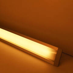 COB LED-Einbauleuchten "Bausatz Set Connect" linear diffus | warmweiß 2700K | CRI92 24VDC 180° | Fertigung nach Maß in Länge 382 cm | 2001x COB LEDs | 4444 Lumen | 47,45 Watt |