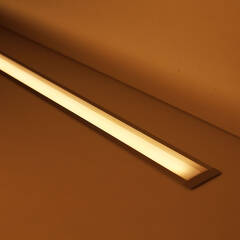 COB LED-Einbauleuchten "Bausatz Set Connect" linear diffus | warmweiß 2700K | CRI92 24VDC 180° | Fertigung nach Maß in Länge 382 cm | 2001x COB LEDs | 4444 Lumen | 47,45 Watt |