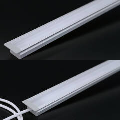 CCT COB LED Einbauleuchten "Bausatz Set Connect" dimmbar diffus | einstellbare Farbtemperatur 2700K-6500K | CRI 90+ 24VDC 180° | Fertigung nach Maß in Länge 150,37 cm | 2x 11,79 Watt |