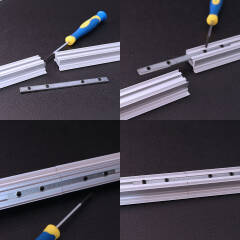 CCT COB LED Einbauleuchten "Bausatz Set Connect" dimmbar diffus | einstellbare Farbtemperatur 2700K-6500K | CRI 90+ 24VDC 180° | Fertigung nach Maß in Länge 734,58 cm | 2x 58,53 Watt |