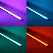 RGB COB LED Einbauleuchten "Bausatz Set Connect" dimmbar diffus | 180° 24V DC | Fertigung nach Maß in Länge 48 cm | 378x COB LEDs | 311 Lumen gesamt | 7,1 Watt gesamt |