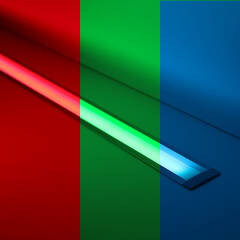 RGB COB LED Einbauleuchten "Bausatz Set Connect" dimmbar diffus | 180° 24V DC | Fertigung nach Maß in Länge 78 cm | 630x COB LEDs | 518 Lumen gesamt | 11,9 Watt gesamt |