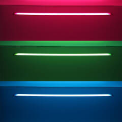 RGB COB LED Einbauleuchten "Bausatz Set Connect" dimmbar diffus | 180° 24V DC | Fertigung nach Maß in Länge 83 cm | 672x COB LEDs | 552 Lumen gesamt | 12,6 Watt gesamt |