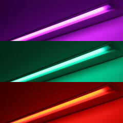 RGB COB LED Einbauleuchten "Bausatz Set Connect" dimmbar diffus | 180° 24V DC | Fertigung nach Maß in Länge 83 cm | 672x COB LEDs | 552 Lumen gesamt | 12,6 Watt gesamt |