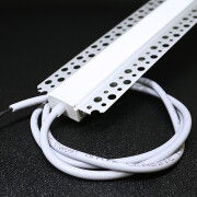 230V COB LED-Lichtleiste Plaster max zum Einputzen für Trockenbau BAUSATZ SET – diffus dimmbar – mit Double-Line COB LED Streifen IP65 960 × 22,8 W warmweiß 2700 K 1857 lm CRI93