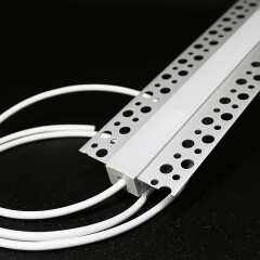 Unterputz COB RGB LED-Leiste Plaster für Trockenbau BAUSATZ SET – diffus dimmbar mehrfarbig – 840 LEDs – 690 Lumen – 15.8 W je Meter – 180° 24V DC